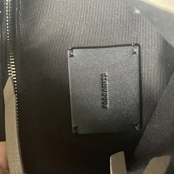 SHOP CLOSING / FINAL PRICE: All Saints Vincent blue-gray leather backpack - Picture 11 of 11